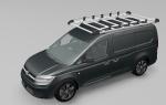 Rhino-Dachträger aus Aluminium für VW Caddy Maxi L2H1 ( 2021- ) mit Heckklappe